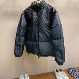 Back view of Louis Vuitton luxury clothing with label-forward styling