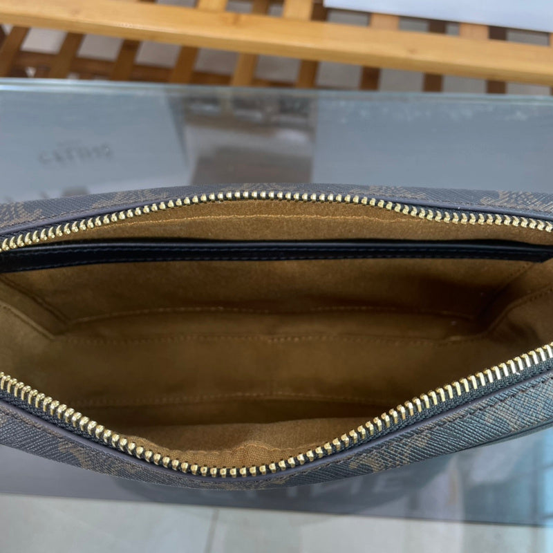 Interior view of structured classic women's handbag – women's luxury accessory