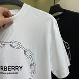 Burberry t-shirt close-up — premium authentic designer style