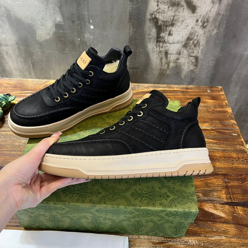 Gucci sneakers detailed view showing premium designer craftsmanship