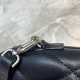 Sleek Faux Leather Handbag - Statement Silhouette | Women's Everyday Carry Handbag #1039 - styled full view (image 7) of designer-inspired handbag