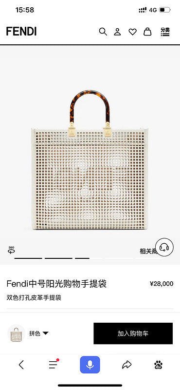 Ziva's Charm handbag – front view (35cm*17cm*31cm)