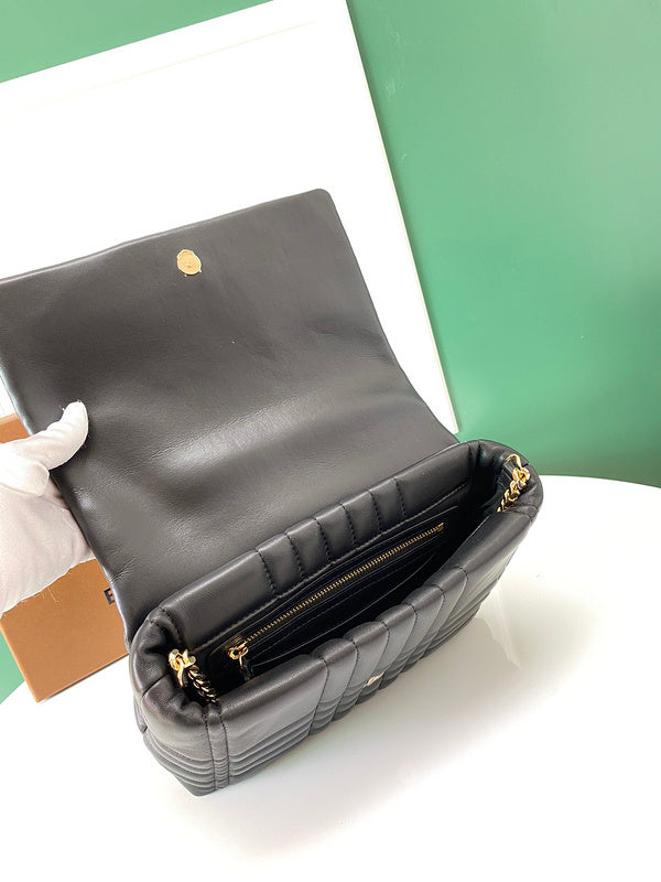 Chic Faux Leather Handbag - Smooth Faux-Leather Exterior | Women's Fashion Handbag #1116 - alternate angle view (image 8) of designer-inspired handbag
