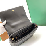 Chic Faux Leather Handbag - Smooth Faux-Leather Exterior | Women's Fashion Handbag #1116 - alternate angle view (image 8) of designer-inspired handbag