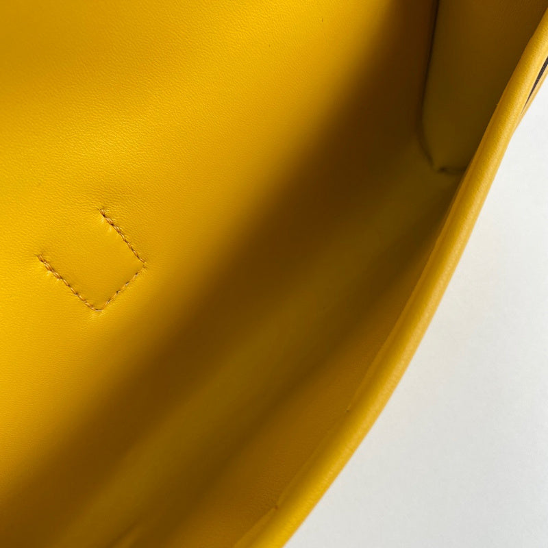 Sleek bag shown from front angle