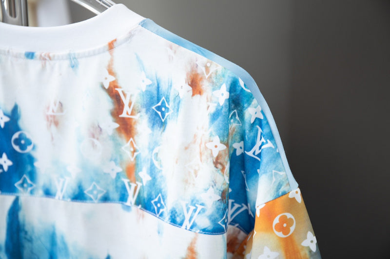 Back view of Louis Vuitton cotton t-shirt with monogram-inspired silhouette