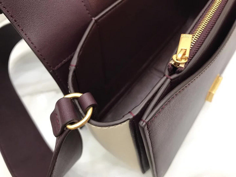 Side profile of structured everyday-luxe women's handbag – women's everyday handbag