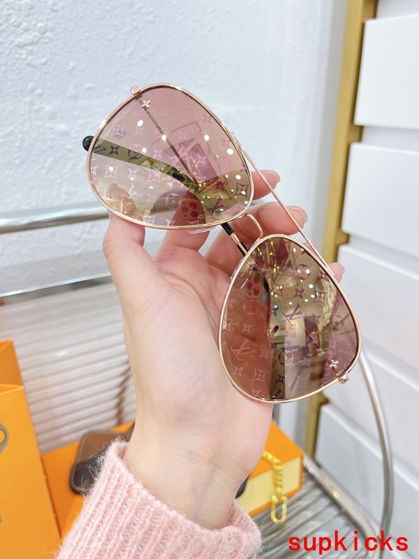 Lifestyle view of Louis Vuitton unisex sunglasses
