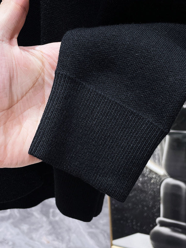 Close-up detail shot of Louis Vuitton luxury clothing with relaxed-fit cut