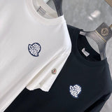 Full styled look of Moncler luxury clothing with relaxed-fit cut