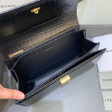 Statement Vegan Leather Handbag - Everyday Elegance | Women's Luxury Handbag #412 - alternate angle view (image 8) of designer-inspired handbag