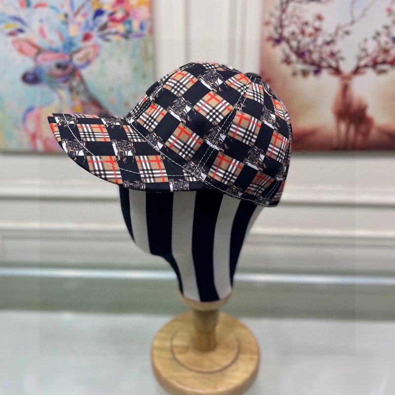 Side view of Burberry unisex cap