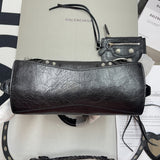 Effortless Faux Leather Handbag - Signature Hardware Accents | Women's Designer-Inspired Purse #341 - front view (image 13) of designer-inspired handbag