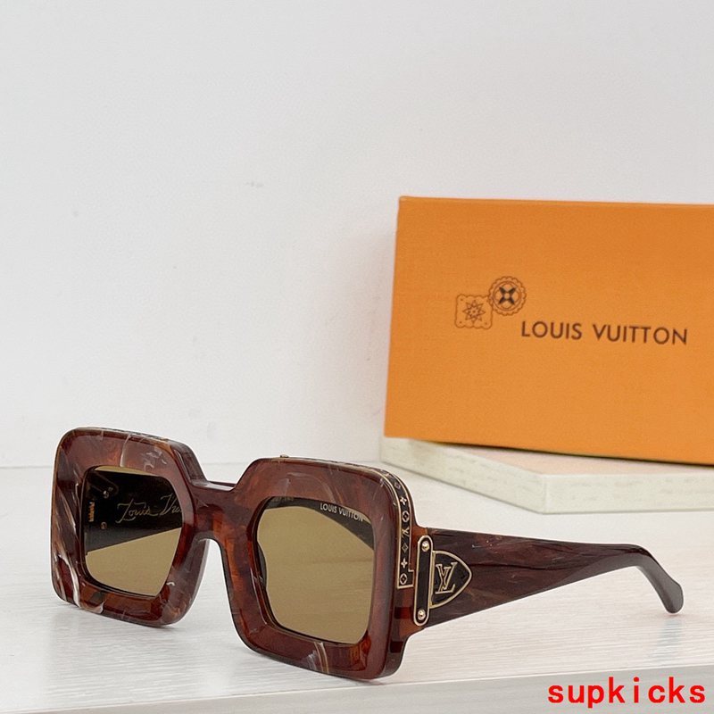 Side view of Louis Vuitton unisex sunglasses