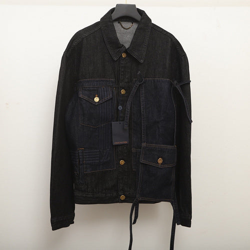 Full styled look of Louis Vuitton luxury clothing with logo-detail design