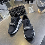 Modern Faux Leather Shoes - Smooth Faux-Leather Finish | Women's Everyday Fashion Shoes #1210 - front view (image 1) of designer-inspired shoes