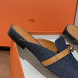 Hermès Beige Slingback Heels - Back View