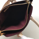 Top view of statement refined women's handbag – women's everyday handbag