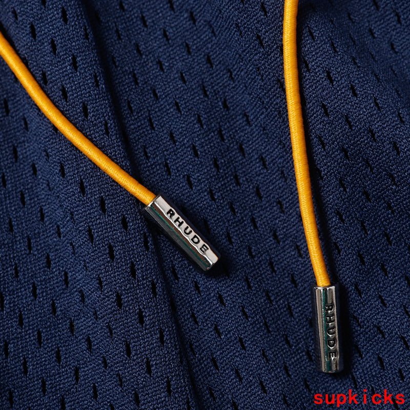 Full styled look of Rhude luxury clothing with logo-detail design