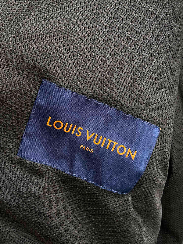 Back view of Louis Vuitton luxury clothing with everyday silhouette