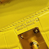Modern bag shown from front angle