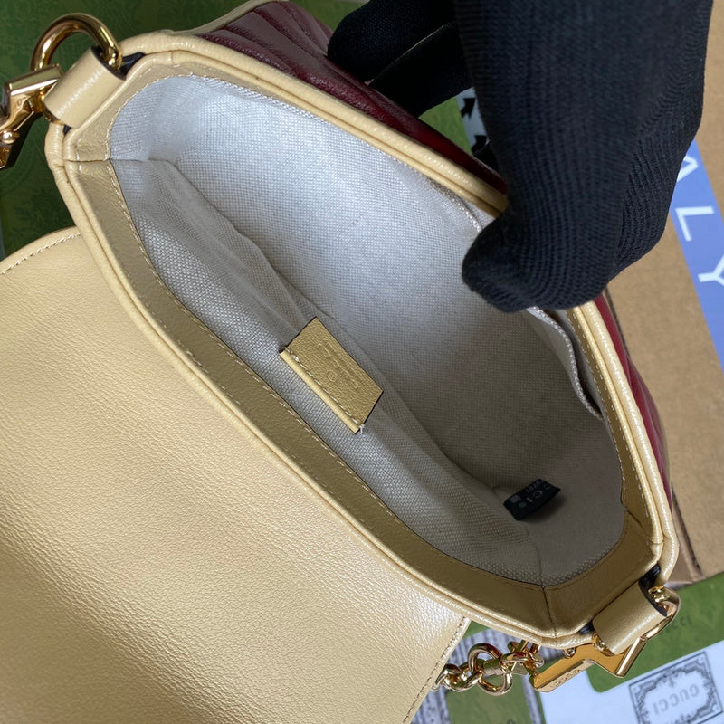Side profile of statement chic women's handbag – women's premium purse