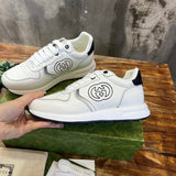 Gucci tonal black luxury sneakers view 7 classic court silhouette