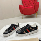 Side profile of Gucci clean off-white sneakers classic court silhouette