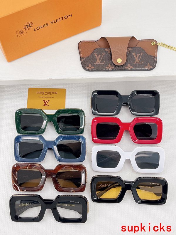 Lifestyle view of Louis Vuitton unisex sunglasses