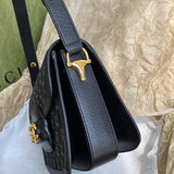 Close-up detail of everyday-luxe classic women's handbag – women's everyday handbag