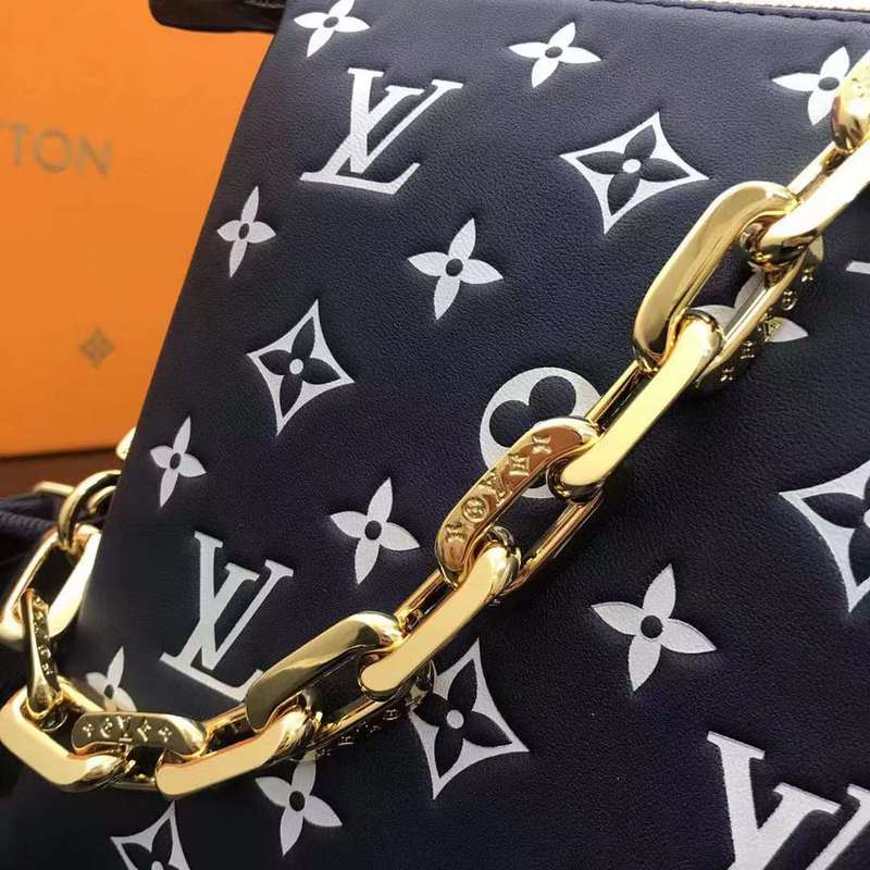 Back view of structured signature women's handbag – women's luxury handbag