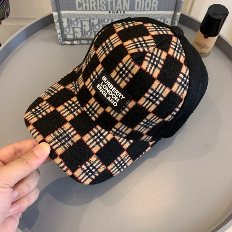 Front view of Burberry unisex cap