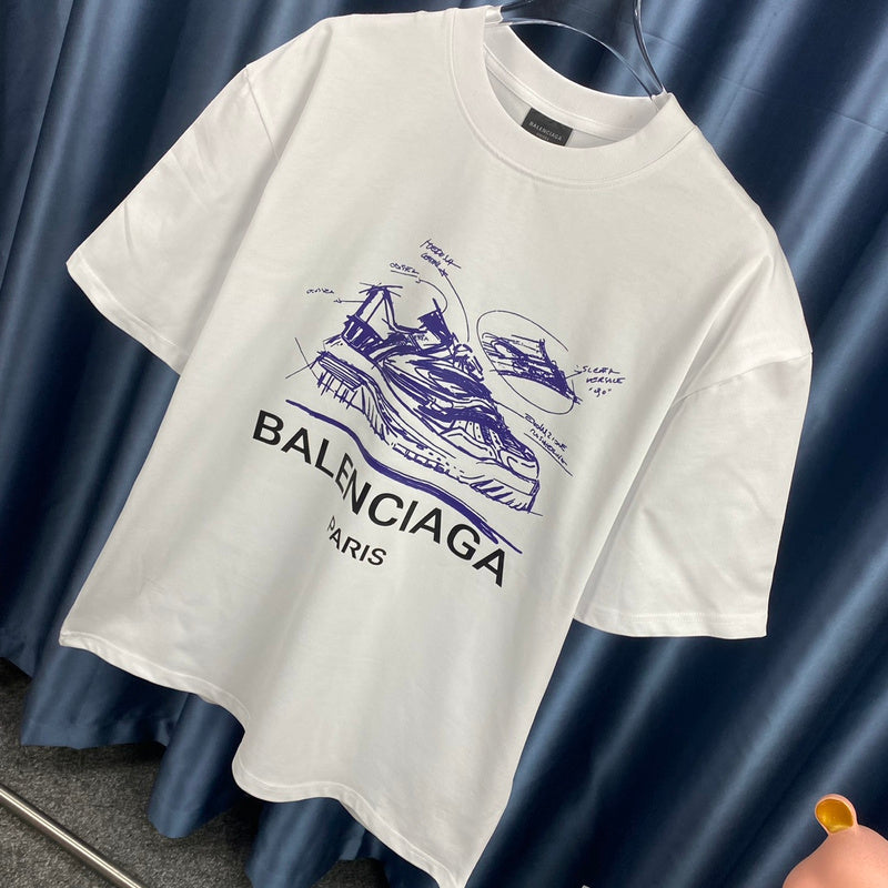 Balenciaga t-shirt detail view — premium authentic designer style