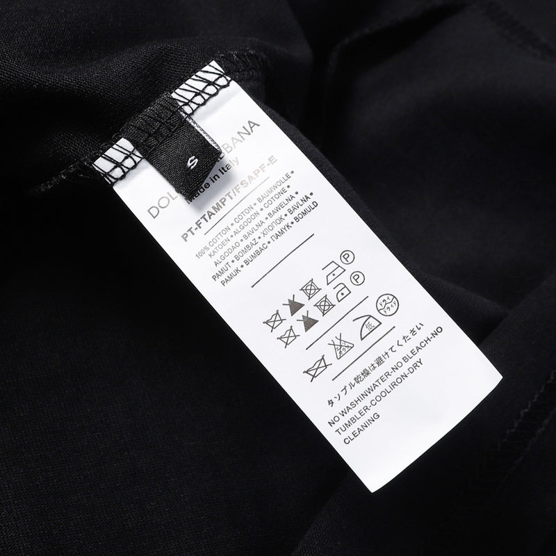 Side profile of Polo cotton polo shirt with monogram-inspired silhouette