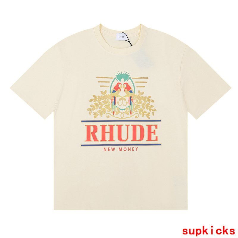 Back view of Rhude luxury clothing with relaxed-fit cut