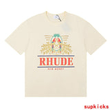 Back view of Rhude luxury clothing with relaxed-fit cut