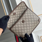 Back view of structured statement women's handbag – women's statement bag