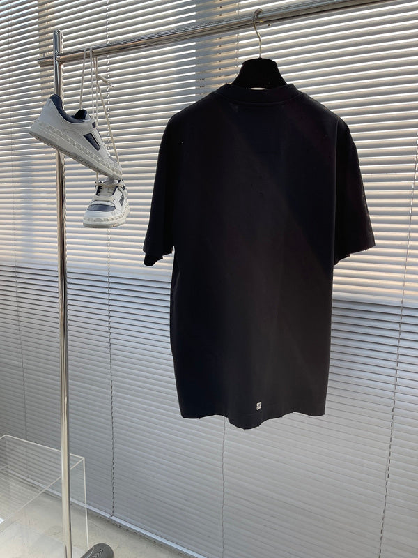 Side profile of Givenchy luxury clothing with contemporary cut