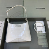 Chic Vegan Leather Handbag - Modern Structured Build | Women's Everyday Carry Handbag #393 - side angle view (image 2) of designer-inspired handbag