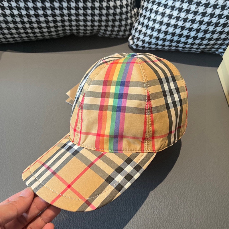 Angled view of Burberry unisex cap