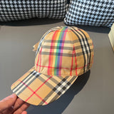 Angled view of Burberry unisex cap