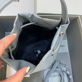 Chic Vegan Leather Handbag - Refined Silhouette | Women's Fashion Handbag #592 - styled full view (image 7) of designer-inspired handbag