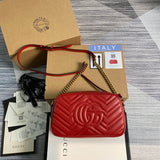 Front view of classic signature women's handbag – women's designer-style accessory
