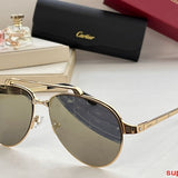 Angled view of Cartier unisex sunglasses