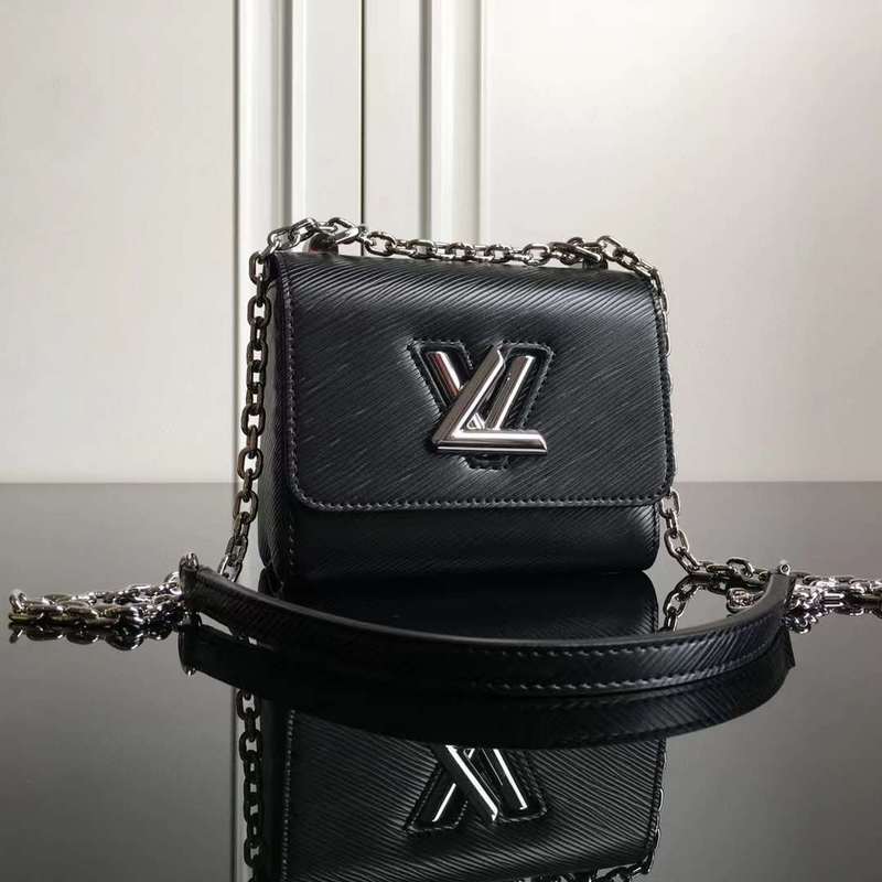 Interior view of structured polished women's handbag – women's statement bag