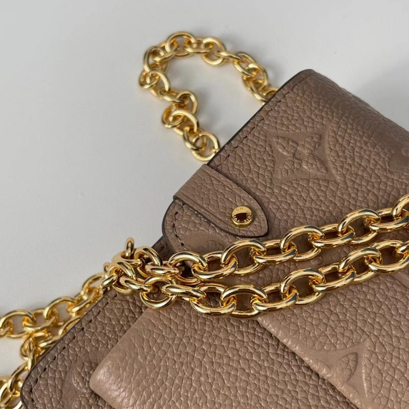 Close-up detail of everyday-luxe classic women's handbag – women's premium purse
