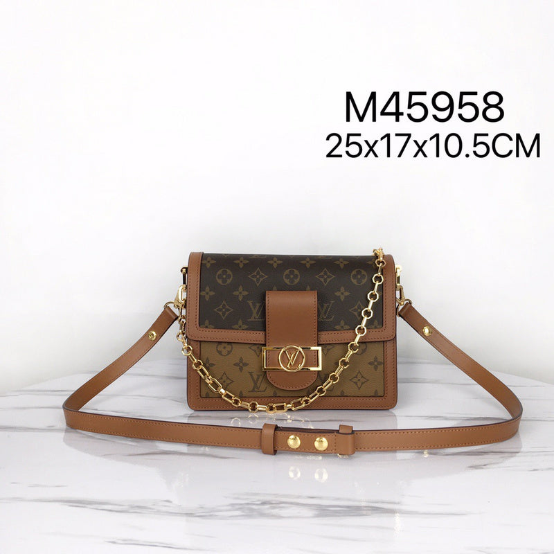 Side profile of modern signature women's handbag – women's designer-style accessory