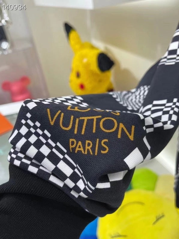 Front view of Louis Vuitton luxury clothing with runway-inspired design