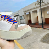 Gucci bold contrast luxury sneakers view 7 breathable knit upper