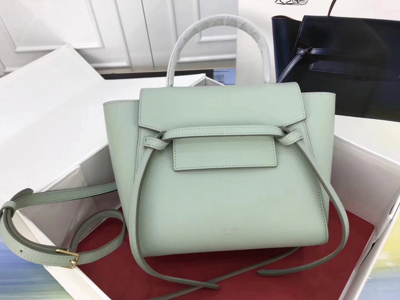 Side profile of refined modern women's handbag – women's statement bag